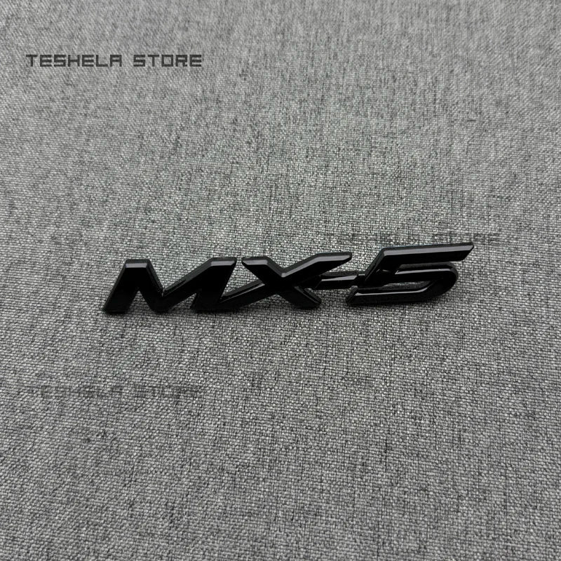 ABS Car Letter Badge Decoration Tail Trunk Stickers For MAZDA MX5 NC 2005-2015 Trunk black Logo Sticker Decoration Accessories