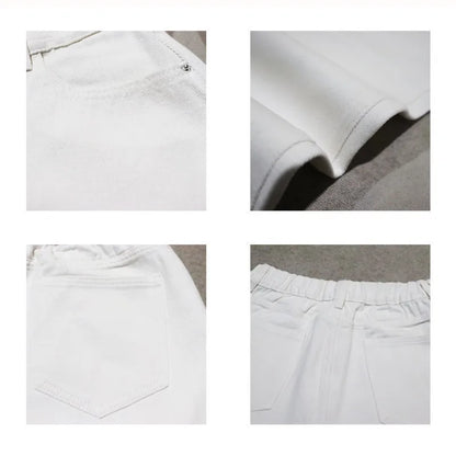 White Jeans Men Loose Denim Trousers Neutral straight pants pour hommes Wide Jeans Streetwear Casual Man Women Pants Bagy jeans