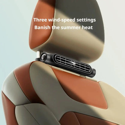 Car Seat Fan USB Charging High Power Backrest Pillow Car Fan Auto Summer Supplies Cooling