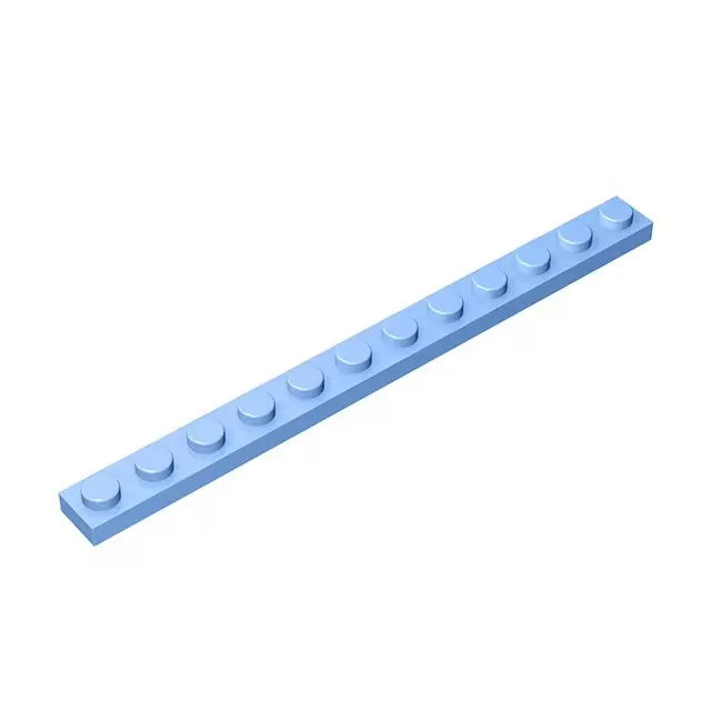 200pcs MOC Plate 1 x 12 Compatible 60479 Assembles Particles Building Blocks Parts DIY block bricks Tech Parts Toys