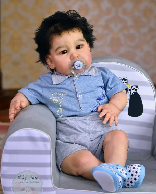 24inch Unfinished Doll Parts Blue Sparrow Reborn Doll Kit 3D Skin DIY Kit Cute Birthday Christmas Gifts