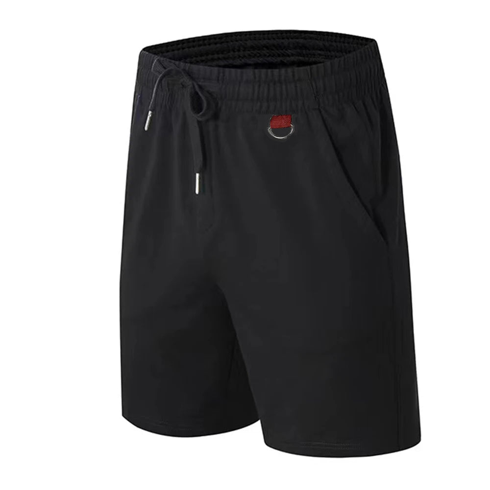 Men's Sports Shorts for All Seasons Cotton Retro Casual Stylish Street Wear Loose Athletic Shorts Zipper Pockets