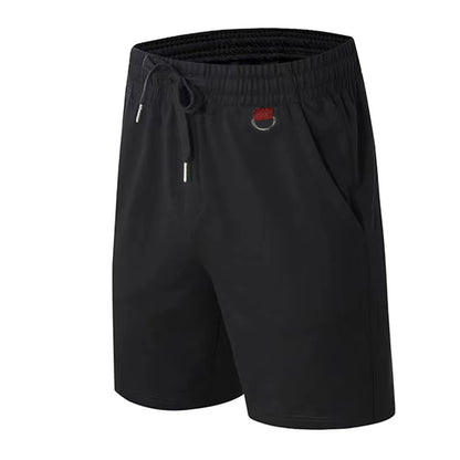 Men's Sports Shorts for All Seasons Cotton Retro Casual Stylish Street Wear Loose Athletic Shorts Zipper Pockets