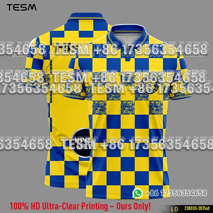 Summer Sports POLO Shirt Men Casual Short Sleeve Lapel Printed T-shirt Striped Retro Fashion Top Outdoor Team Breathable POLO