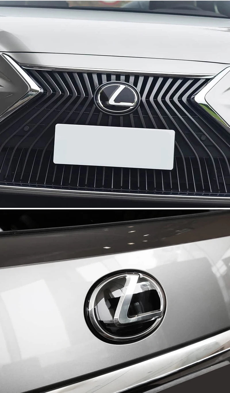 3D Front Grille Emblem Rear Trunk Badge Replacement Sticker for Lexus GS GX IS LS LX NX RX RX270 Ct200h IS250 ES 220D IS300