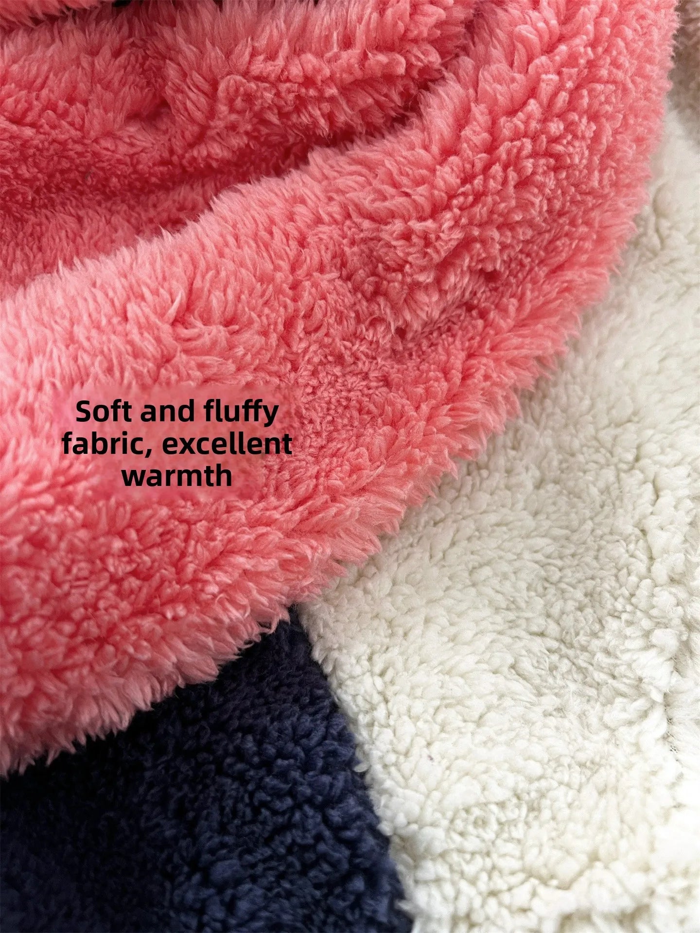 Australian Single Surfing Wind Women's Fleece Sweatshirt Coat Half Zipper Warm Fluffy Hoodie Jacket Color Block Casual Style