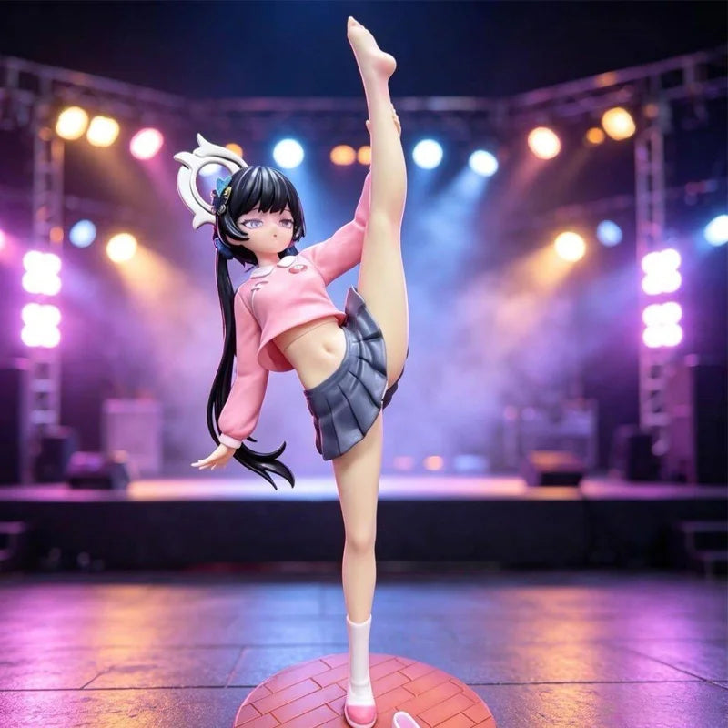 Blue Archive Anime Figure Gk Model Kisaki One Leg Lifting Pose Pvc Collectible Gift For Adult Desktop Computer Chassis Ornament