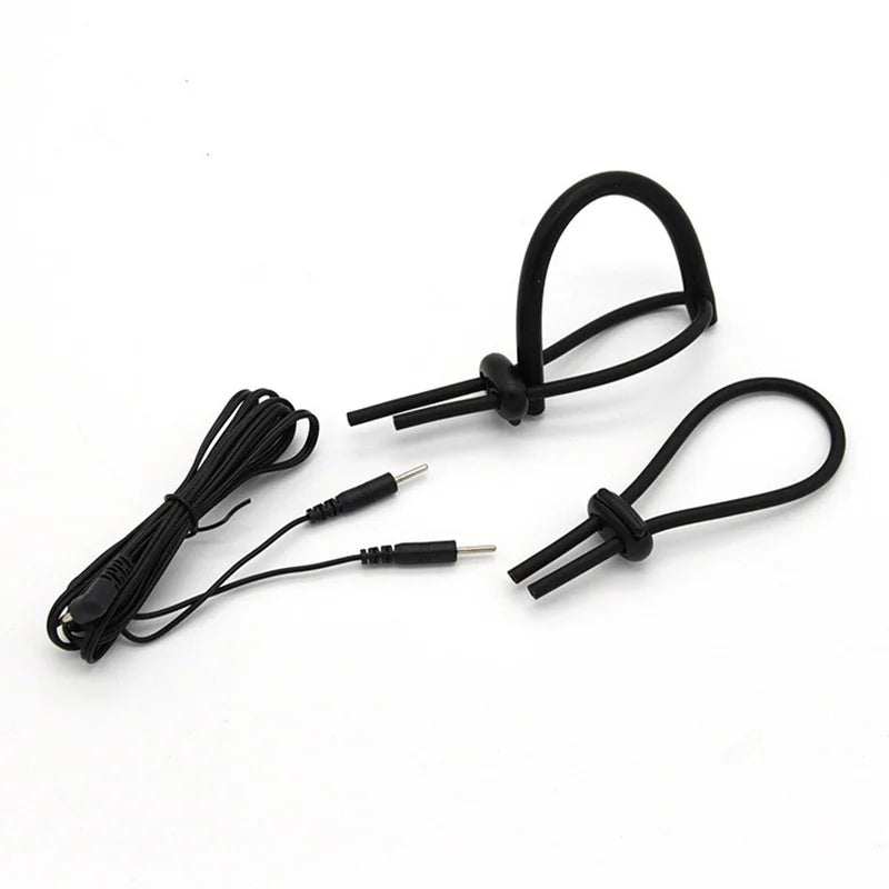 Promotion Electroshock E-stim Sex Products Electrosex Penis Ring E-stim Anal Butt Plug Electrostimulation Nipple Clamps Estim