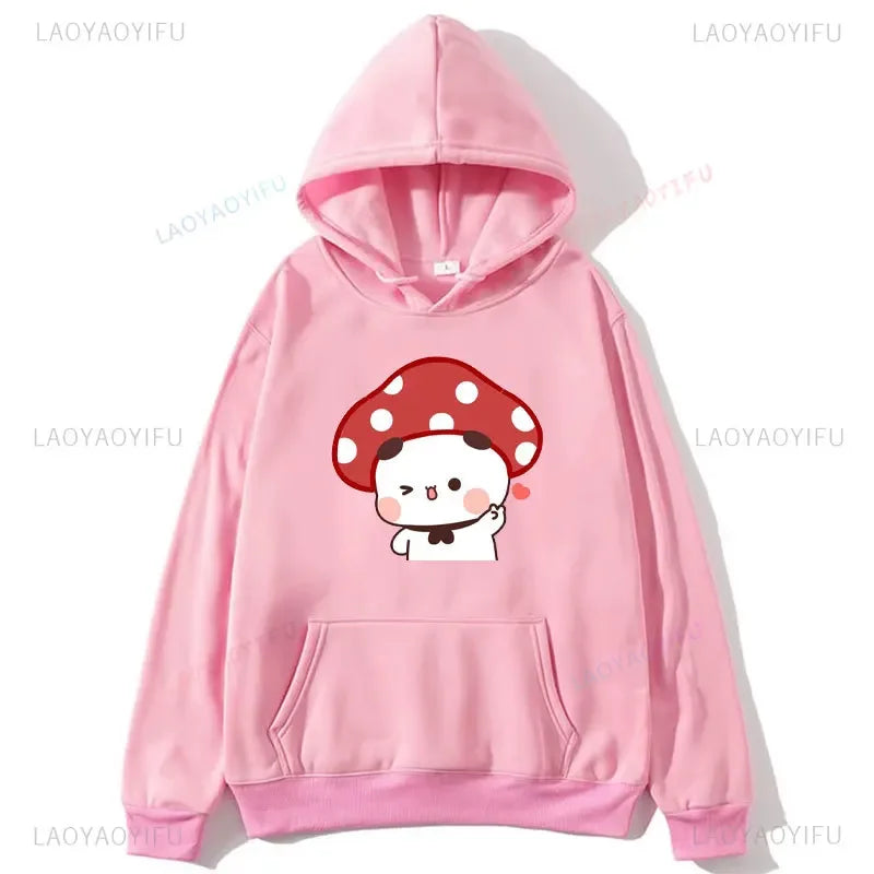 Couple Hoodies Bubu Dudu hoodie Sweatshirt Cartoon Kawaii Print Pullover Harajuku Men Women Sudaderas warm fleece hooded