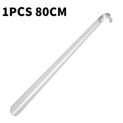 80cm Extra Long Shoe Horn Stainless Steel Silver Metal Shoes Remover Shoehorn Lifter Aid Slip Shoe Pull Tool Shoespooner