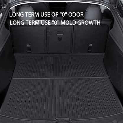 AITESLCAR for Tesla Model Y Juniper/Launch 2025 Rear Seat Backrest Protective Pad Cargo Liner Trunk Mat Anti-Kick Pad Accessori