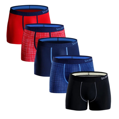 5pcs/pack Men Underwear Boxers Letter Elastic Band Mens Underpants Cotton Men's Panties Sexy Boxer Shorts Brand Trunks Gifts