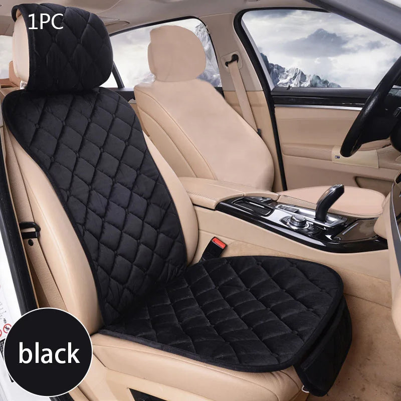 SEAMETAL Winter Car Seat Cover Soft Warm Car Seat Cushion Universal Plush Interior Protector Mat Auto Seats Cover Accessories