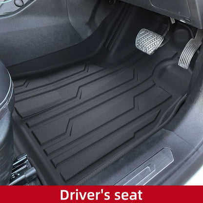 Right Drive for GWM Haval H6/H6 GT RHD 2021-2026 (Rear Floor No Middle Tunnel) Car Floor Mats 3PCS/Set TPE 3D Foot Pad Black