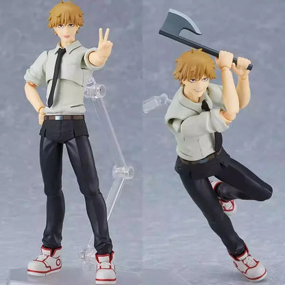 Action Figure Figma 586 Chainsaw Man Anime Figures Denji Action Figure Pochita Toys For Boys Gifts Collection Display
