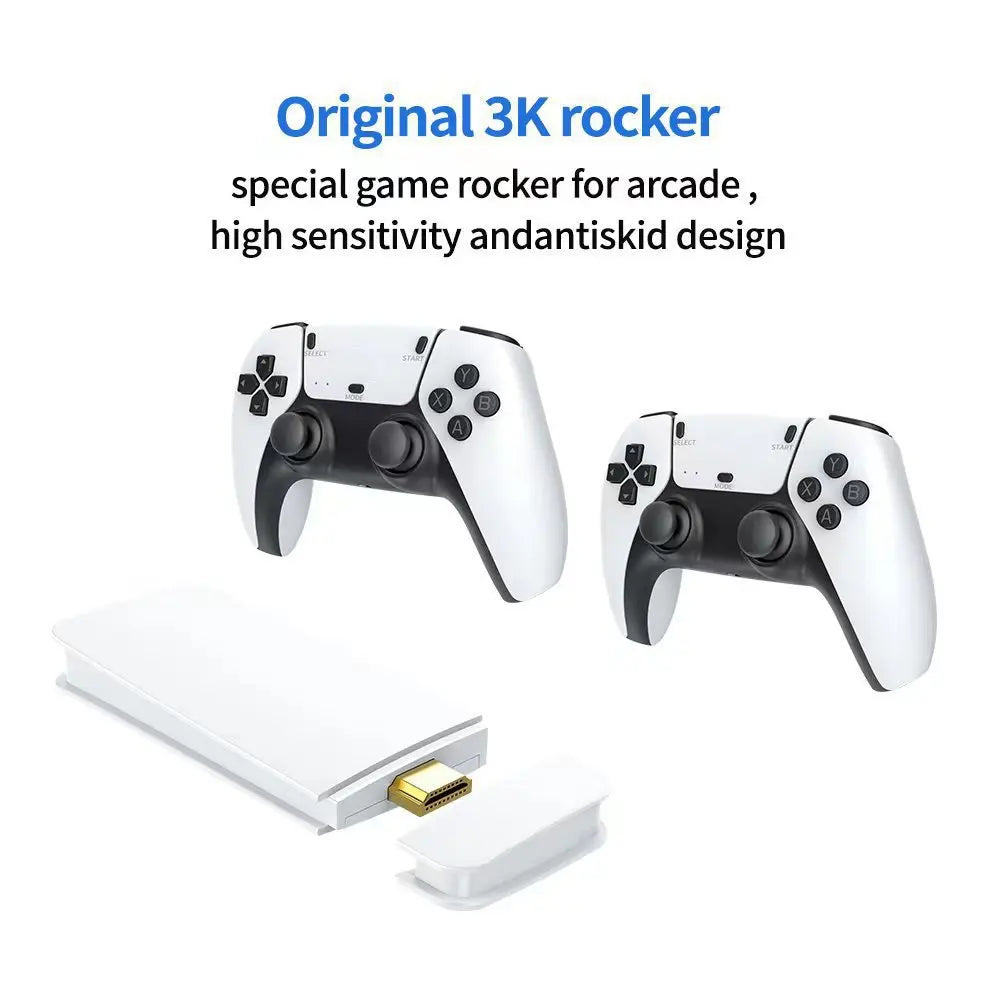 M15 4K game console home mini video game 64G retro console 128G player HD video game stick 2.4G dual wireless control PS1 gift