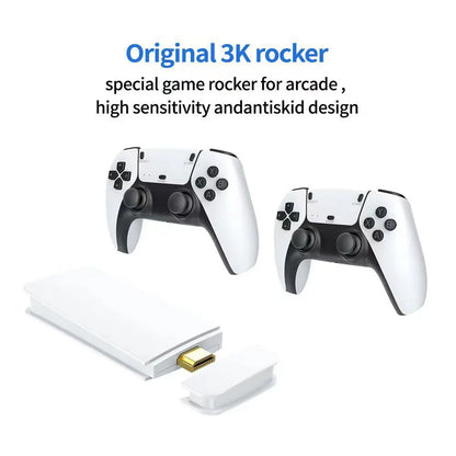 M15 4K game console home mini video game 64G retro console 128G player HD video game stick 2.4G dual wireless control PS1 gift