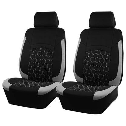 AUTOKING Football Embroidery Car Seat Covers Polyester Fabric Honeycomb Seat Covers Universal Fit Most Car Suv Truck