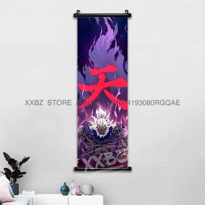 Fighting Game Street Fighter Home Decoration Hanging Painting Gouken Figures Wall Artwork Scrolls Picture Canvas Print Poster