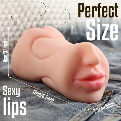 3D Flesh The Light Male Masturbation Artificial Vagina Ass Mouth Silicone 3 In 1 Adult Sex Toy Sex Doll For Man Pocket Pussy Ass
