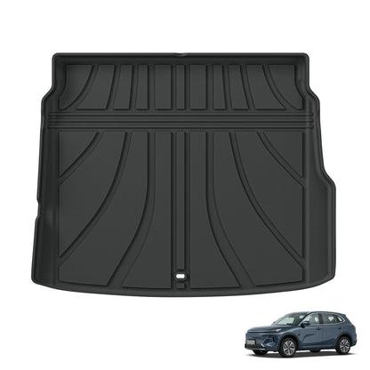 Left Drive for Geely EX5 EM-i 2025 2026 LHD Car Floor Mats Cargo Liner Trunk Pad TPE 3D Foot Mat Waterproof All Weather BLACK