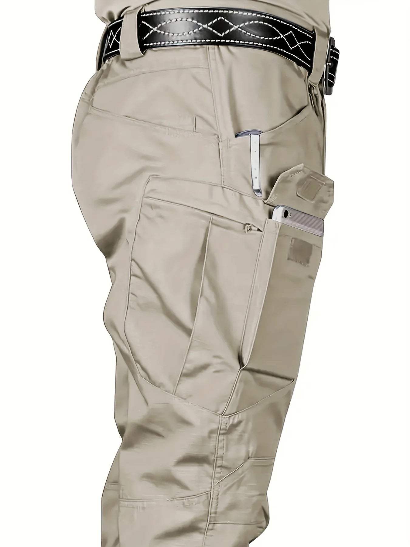 S-6XL Men's Tactical Cargo Pants Outdoor Casual Sports Pant Hiking Fishing Waterproof Multi-pocket Men Trousers for Work