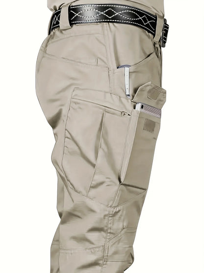 S-6XL Men's Tactical Cargo Pants Outdoor Casual Sports Pant Hiking Fishing Waterproof Multi-pocket Men Trousers for Work