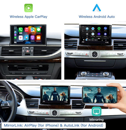 CARABC Wireless Carplay module for Audi A1 Q3 RMC HN+ 2009-2018 Year Support Android Auto autolink Airplay Rear Camera Car Play