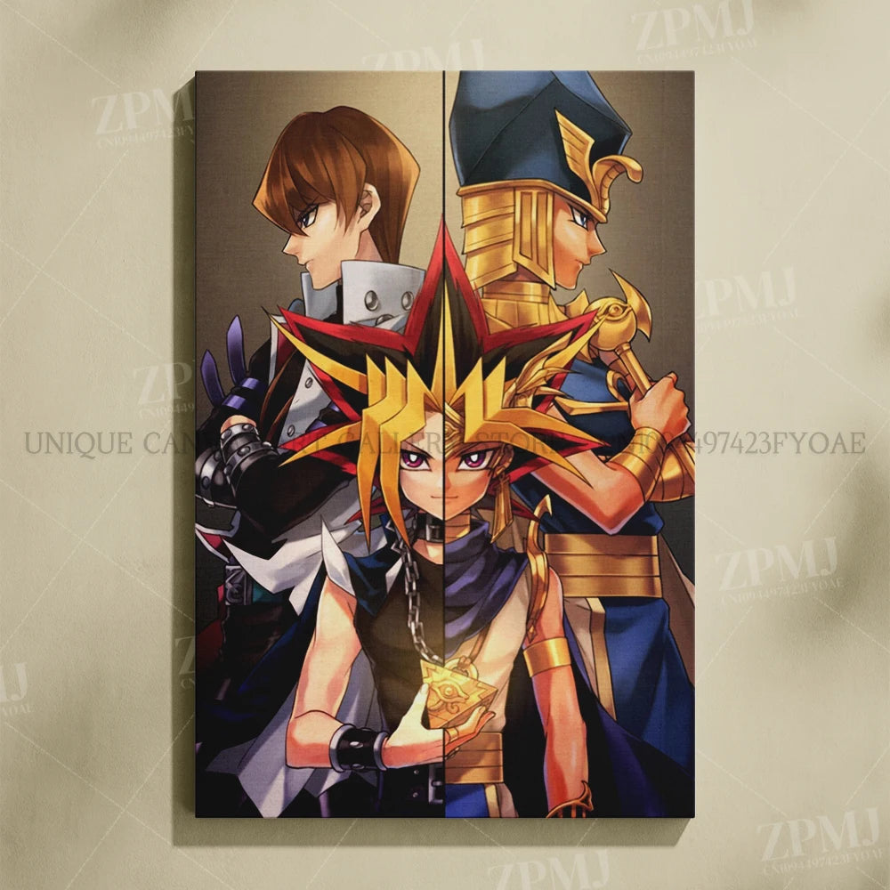 Yu-Gi-Oh! Canvas Pictures Painting Anime Figures Home Decoration Prints Poster For Living Room Frameless Wall Artwork Mural
