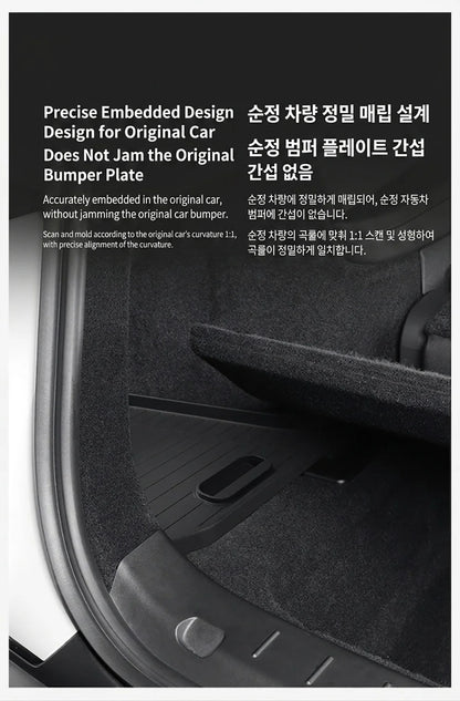 Trunk Side Storage Box Space Optimization Corrosion Resistant TPE Organizer Bins with Lids 1 Pair 2026 Tesla Model Y L LWB Trunk