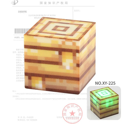 2CM Light-up Magnetic Square Building Blocks Replacement Parts DIY Educational Assembly Street Scene Lamp Bricks Kid Toy
