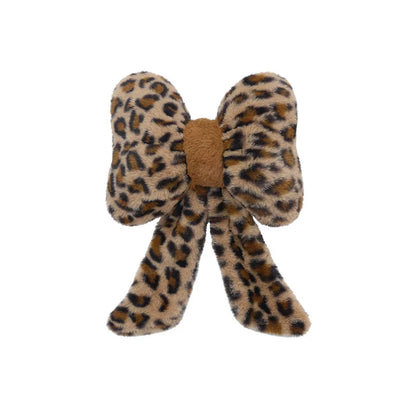 Women's New Leopard-print Car Seat Cushion Winter Plush Warm Non-slip Seat Cover Fashion Full Set Automobile Interior Decoration