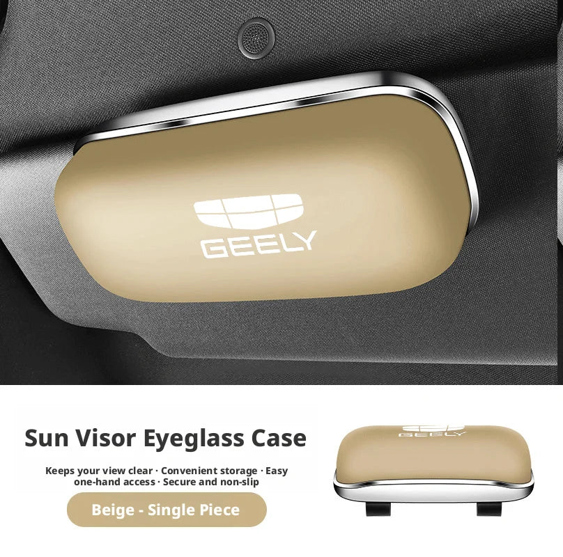 Compatible with Geely Galaxy L7 eyewear case L6/E5/Starship 7EMi car sunglasses holder, car sunshade storage box.