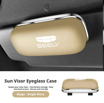 Compatible with Geely Galaxy L7 eyewear case L6/E5/Starship 7EMi car sunglasses holder, car sunshade storage box.