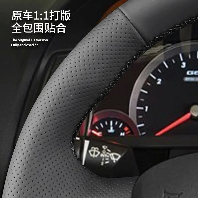 For ford falcon ford FG falcon 2008-2014 Hand-Stitched Car Steering Wheel Cover Braid black leather style FG accessory