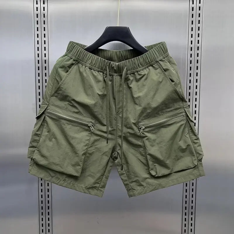 Summer Casual Shorts Men's Quick Drying Pocket Beach Pants Wear Resistant and Breathable Fashionable and Sporty Men's Clothing