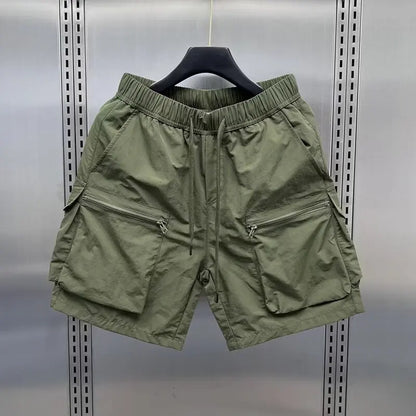 Summer Casual Shorts Men's Quick Drying Pocket Beach Pants Wear Resistant and Breathable Fashionable and Sporty Men's Clothing