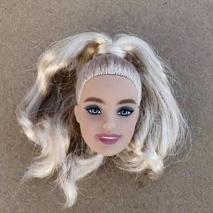 1/6 Vintage Doll Heads Mermaid Racer Super Model Princess For 30cm Solid Male Female Children Playing Birthday Gifts