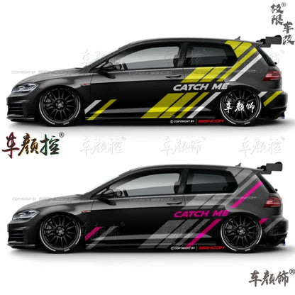 Car stickers For Volkswagen Golf8 MK5 MK6 MK7 GTI POLO customized exterior design sporty fashionable decals Vinyl  Accessories