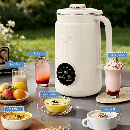 8-in-1 Multifunctional Automatic Nut Milk Machine&Coffee Maker, 40oz Auto Self-Cleaning Delay Start, Keep Warm Boil