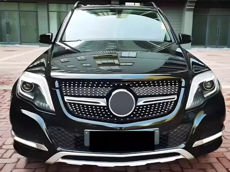 2013 To 2015 for Mercedes-Benz GLK Class X204 GLK260 GLK300 GLK350 Front Bumper Grille Racing Grill Hood Mesh Diamond Style Grid