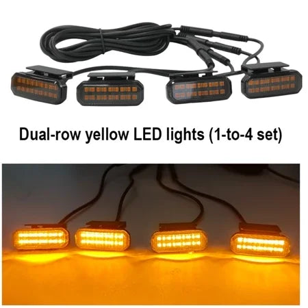 18LED Front Grille Light FOR FOTON TUNLAND V9 Car Daytime Running Light Wheel Eyebrow Lamp For Pickup Offroad 12V led light