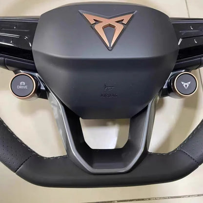 For SEAT Cupra FR Leon MK4 Seat Leon FR Mk3 2013-2021 Ibiza 6J DIY Car Steering Wheel Cover Braid leather Accessory