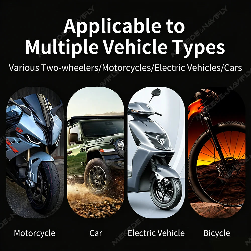 For Apple IOS Android System Mobile Phone APP display Car TPMS BT 5.4 Tire Pressure Sensor Monitoring Motorcycl tricycle Truck