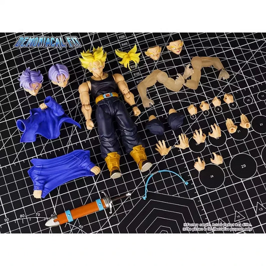 New Demoniacal Fit Trunks Dragon Ball Trunks Action Figure Shf The Coming One Free The Future Anime Figurine Collectible Toy