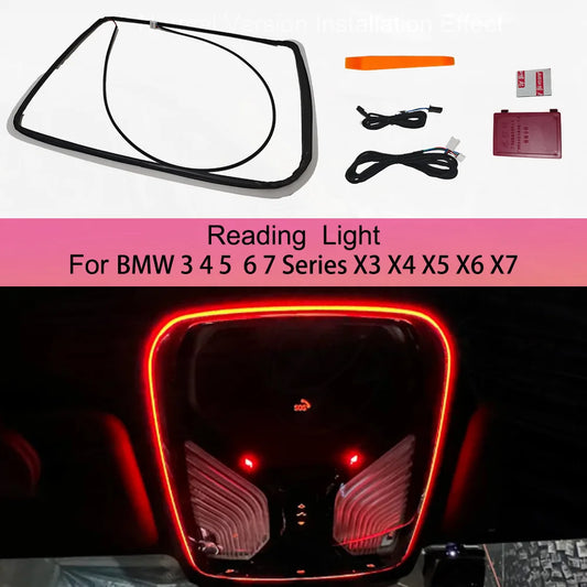 11 Colors Reading & Ambient Light for BMW 3 4 5 6 7 Series X3 X4 X5 X6 X7，Interior Lighting Upgrade for BMW 5 Series G60 –