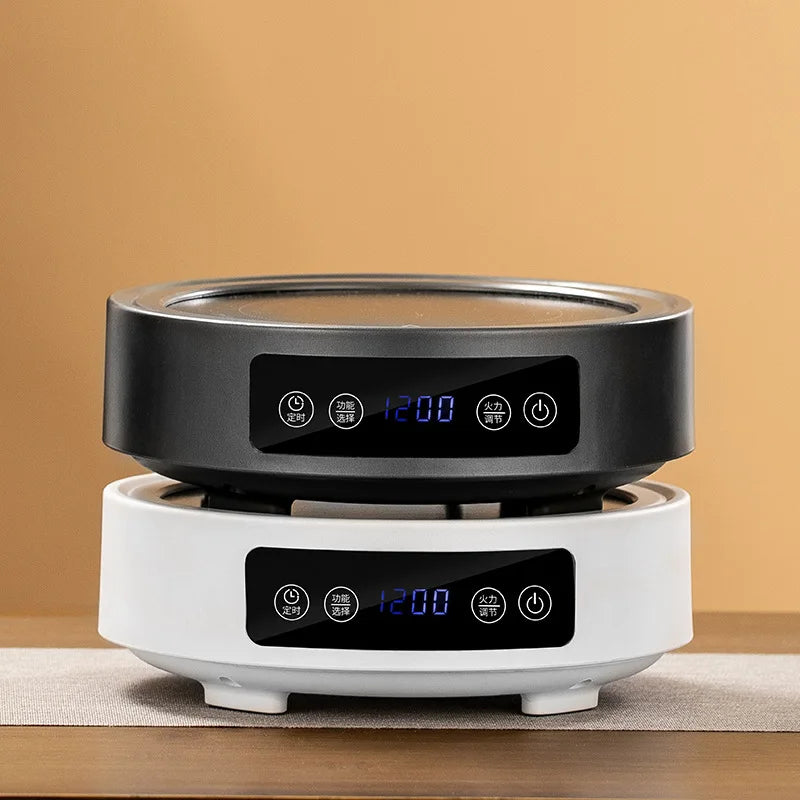 1200W Smart Electric Ceramic Stove Portable Tea Maker Tea Set Timer Coffee Heater 7-Level Hot Water Heater