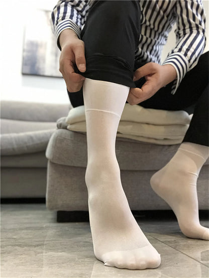 Business Man Socks Hot Dressing Outfit Business Style Rich Man  Fine Dress Socks Short Socks Daily
