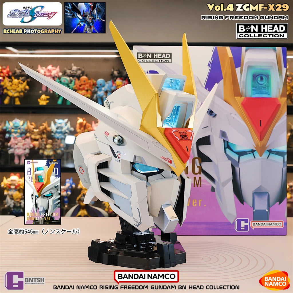 In Stock Bandai BN Head Collection Vol.2 ZGMF-X20A Strike Freedom Anime Figure Assembly Model Toy For Boys Birthday Gift