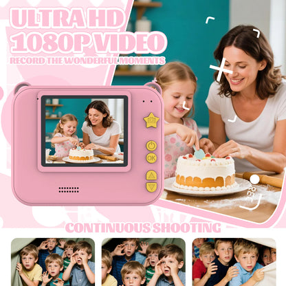 Kids Camera Children's Camera Can Take Photos Record Videos And Print New Style Instant Camera Gift For Girls Baby Camera Toy